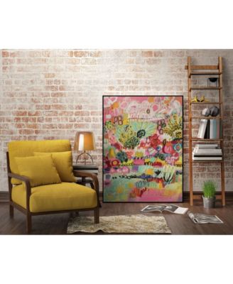 24" x 18" Boho Garden III Art Block Framed Canvas