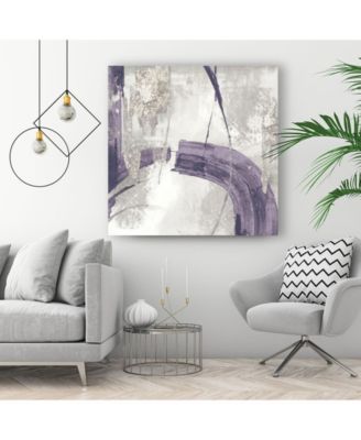 20" x 20" Ink I Lavender Version Museum Mounted Canvas Print