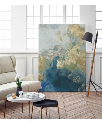 20" x 16" Ocean Splash II Museum Mounted Canvas Print