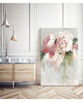 40" x 30" Peonies Museum Mounted Canvas Print