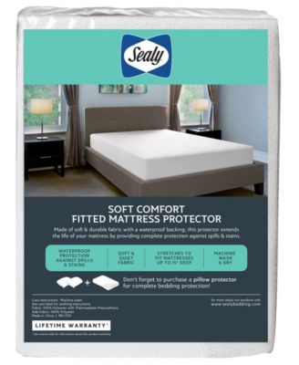 Soft Comfort Fitted Mattress Protector, Queen