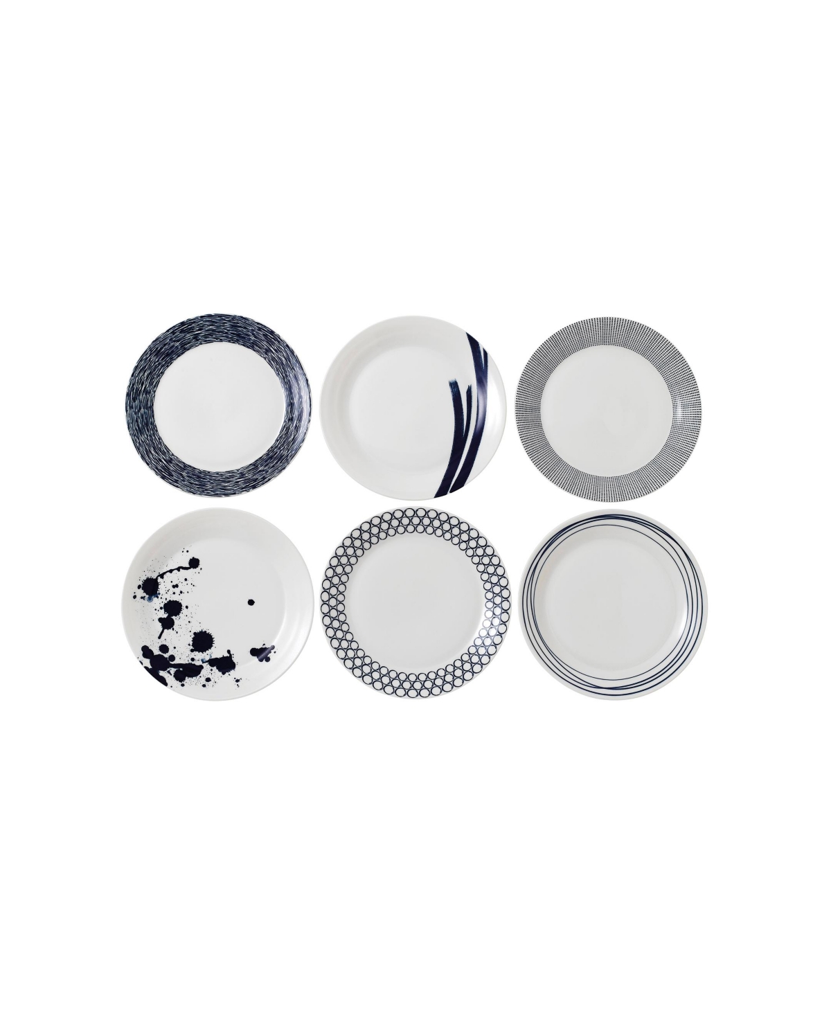 Pacific Set/6 Mixed Dinner Plate - Multi