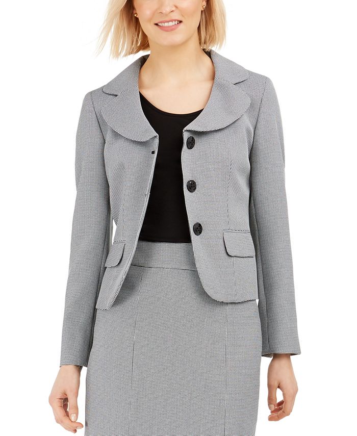 Le Suit Jacquard Three-Button Skirt Suit & Reviews - Wear to Work ...