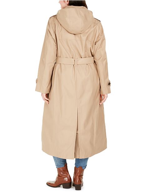 London Fog Plus Size Hooded Trench Coat & Reviews - Coats - Women - Macy's