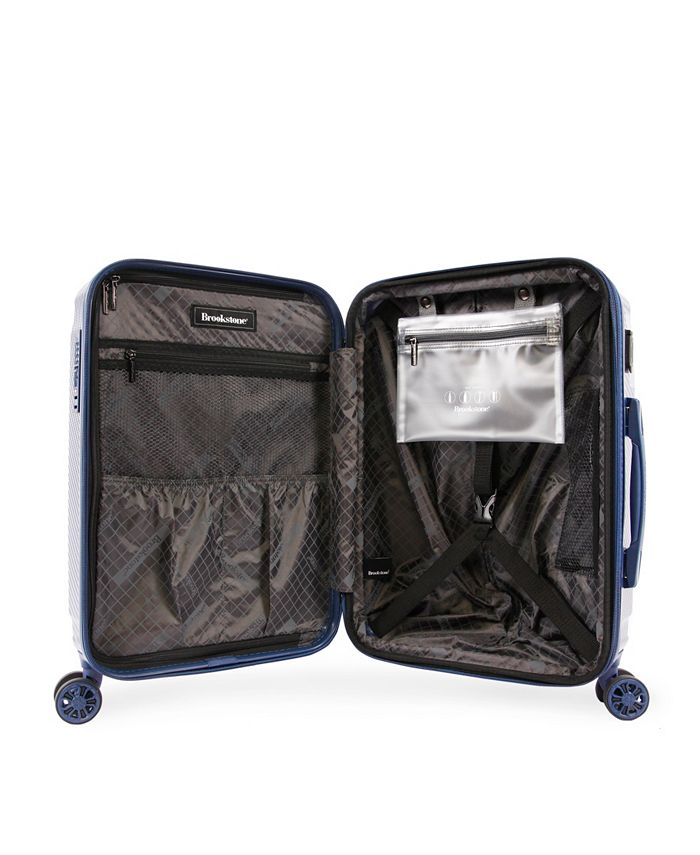 Brookstone Keane 21" Hardside CarryOn Luggage with Charging Port Macy's