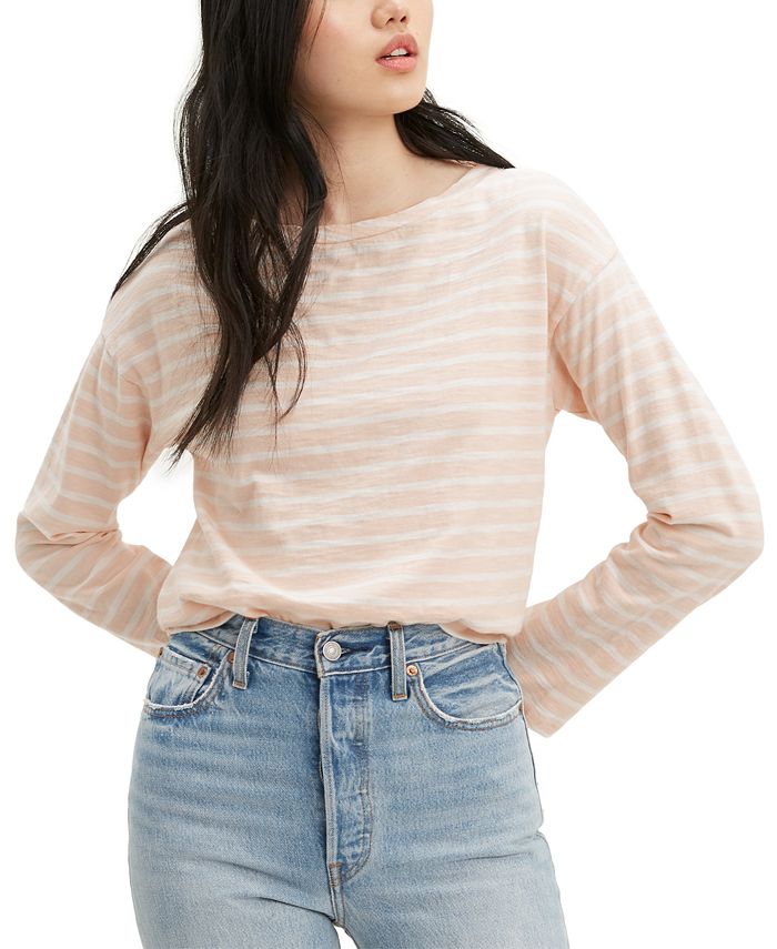 Levi's Molly Sailor Striped Cotton T-Shirt - Macy's