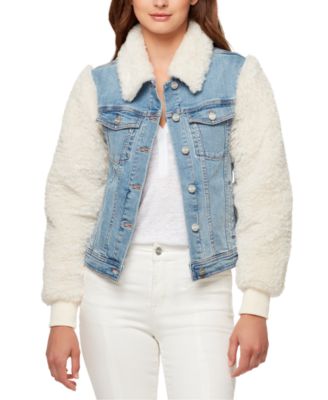 Sanctuary Minka Faux-Fur Jean Jacket 
