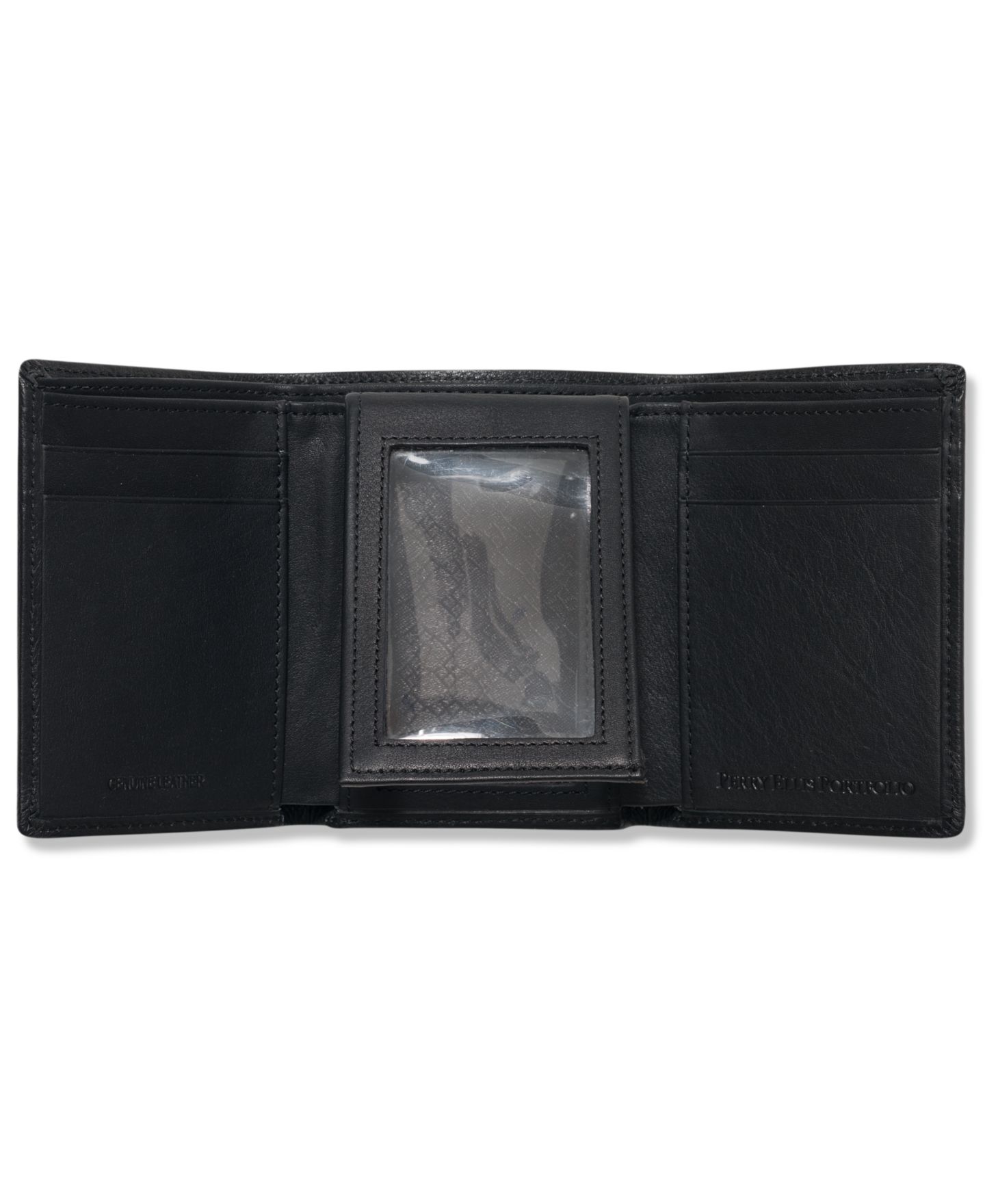 Мужской кошелёк Perry Ellis Portfolio Leather Park Avenue Trifold Wallet — фото 2