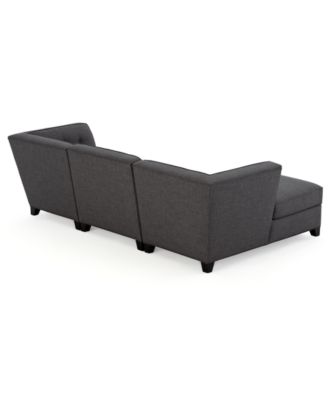 Furniture CLOSEOUT! Harper Fabric 3-Piece Modular Sectional Sofa with Chaise, Created for Macy's