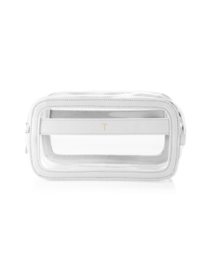 Cathy's Concepts Personalized Large Vegan Leather Travel Cosmetic Case