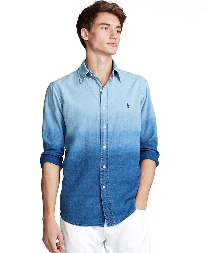 Polo Ralph Lauren Men's Classic Fit Dip-Dyed Shirt & Reviews 