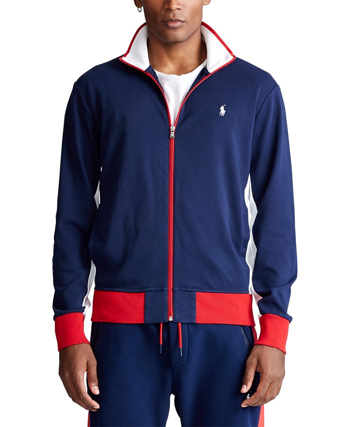 Polo Ralph Lauren Men's Cotton Interlock Track Jacket & Reviews - Hoodies &  Sweatshirts - Men - Macy's