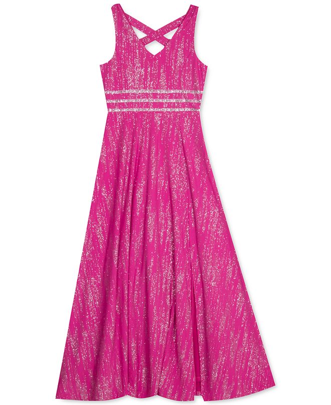 Rare Editions Big Girls Embellished Sparkle Dress & Reviews - All Girls&#39; Dresses - Kids - Macy&#39;s