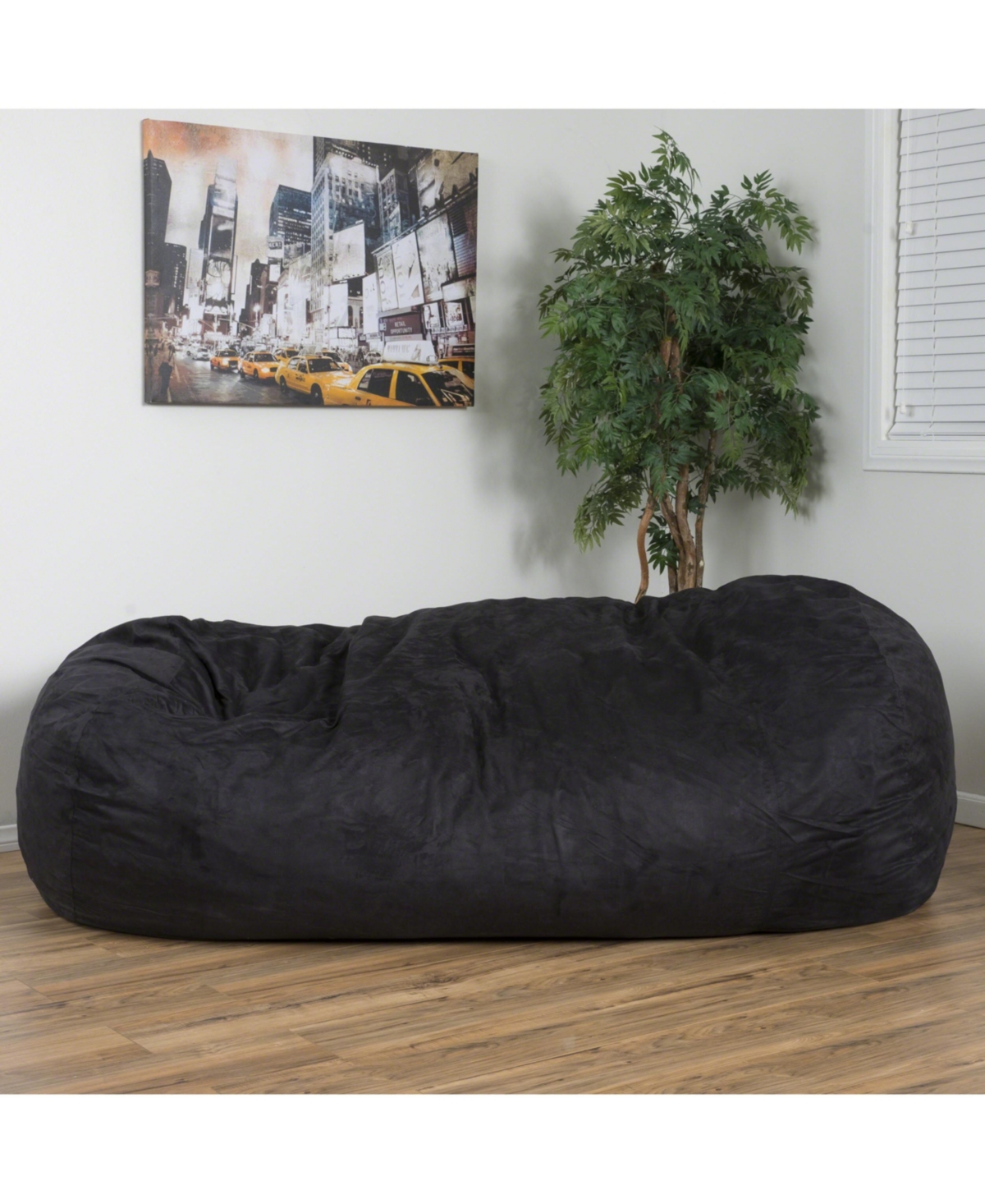 8ft Microfiber Synthetic Suede Bean Bag