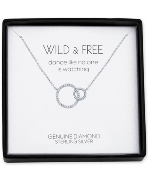 image of Diamond Accent Interlocked Circle 18