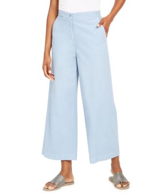 Eileen Fisher Organic Wide-Leg Ankle 