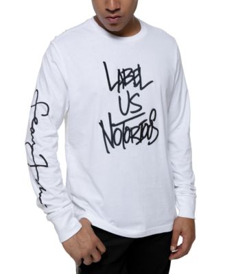 Sean John - Men's Long-Sleeve Raised Embroidery T-Shirt