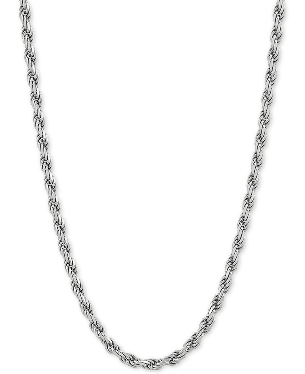 Giani Bernini Thin Rope Chain 16 Necklace (1.5mm) in 18K Gold-Plate Over Sterling Silver, Created for Macy's (also in Sterling Silver) - Gold Over Si