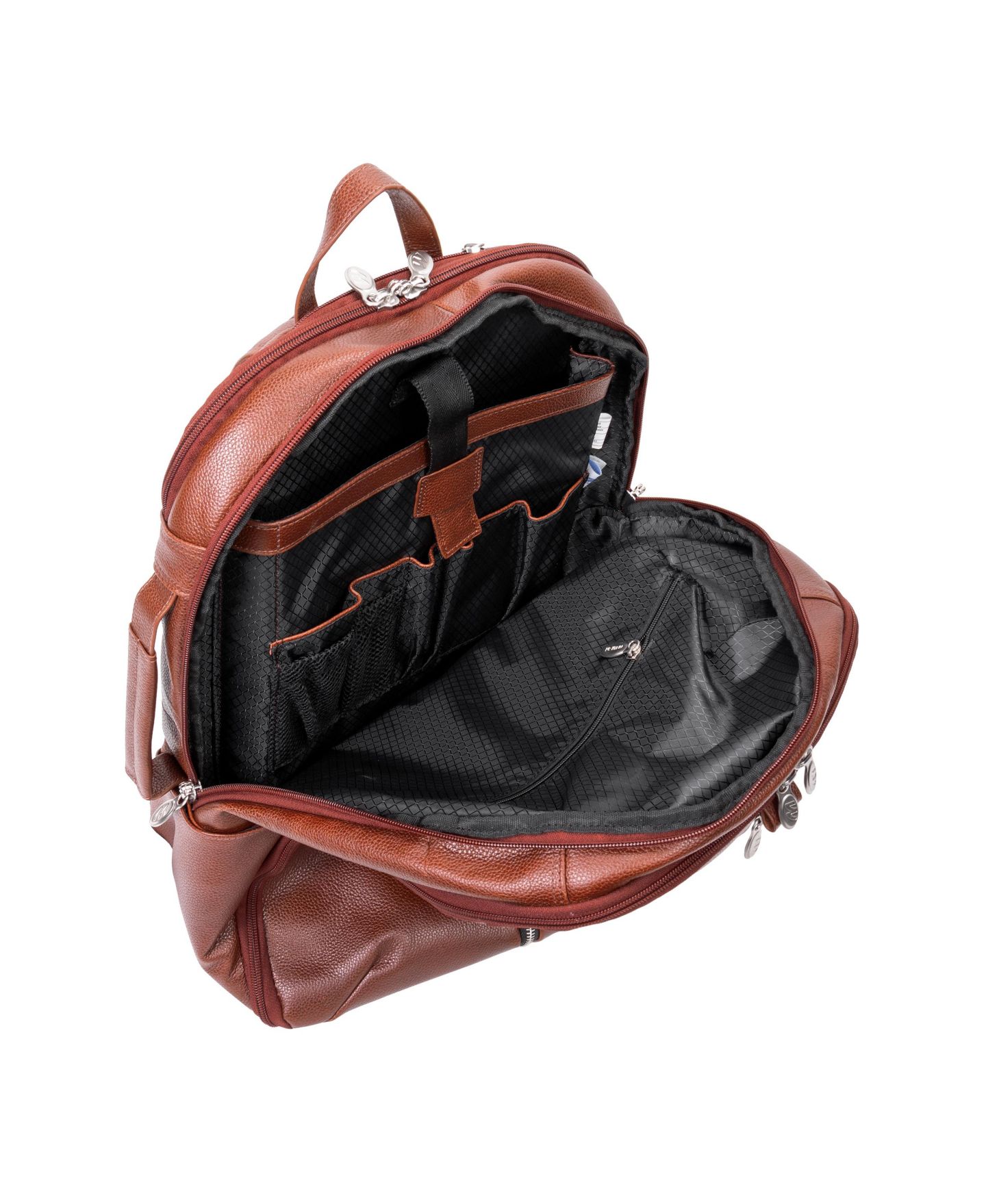 Рюкзак McKlein Englewood 17" Triple Compartment Laptop Tablet Weekend, цвет: Чёрный — фото 18