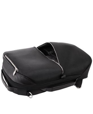 East Side 17" Nylon 2-In-1 Laptop Tablet Convertible Travel Backpack Cross-Body