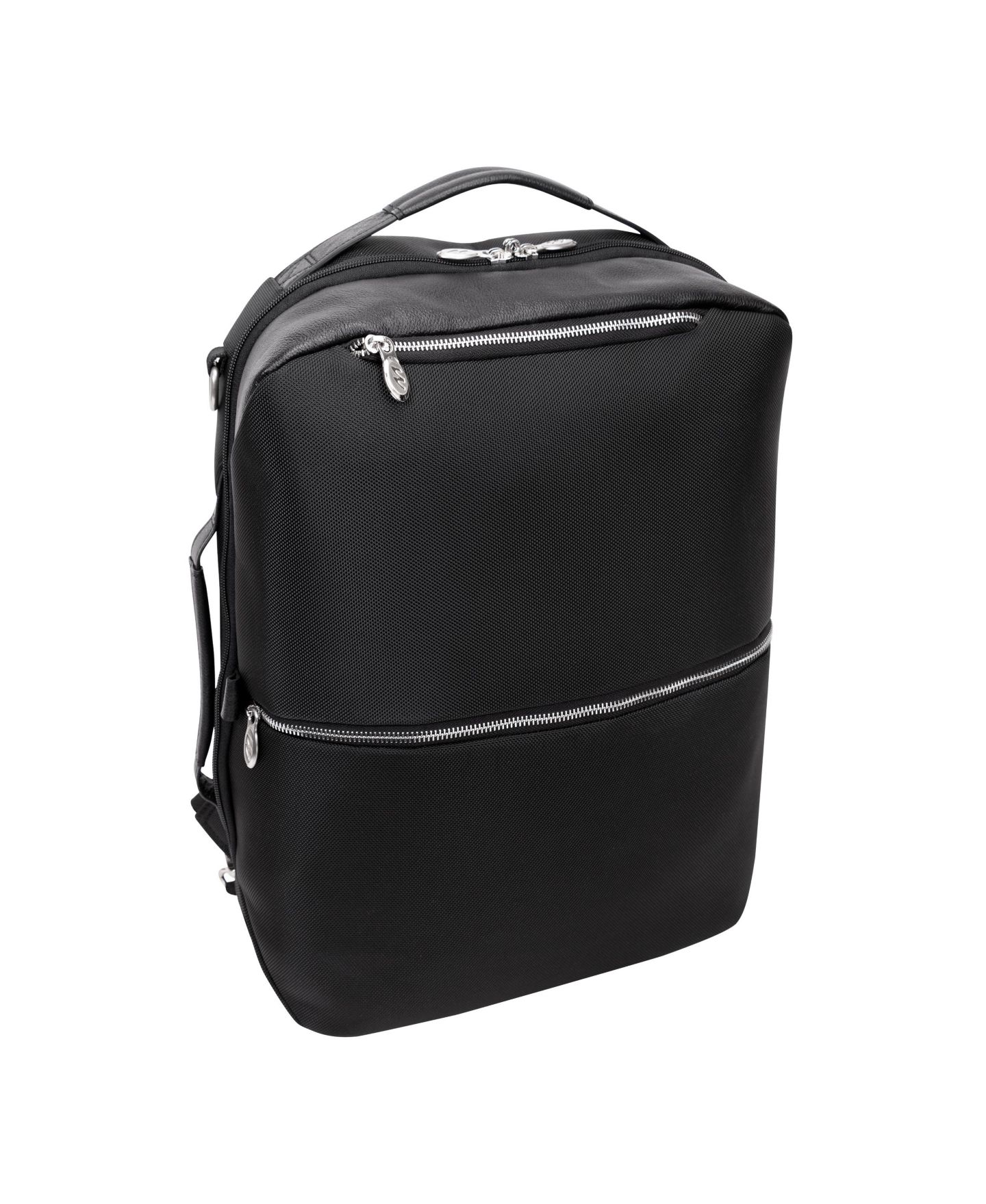 Рюкзак McKlein East Side 17" Nylon 2-In-1 Laptop Tablet Convertible Travel Cross-Body, цвет: Чёрный — фото 1