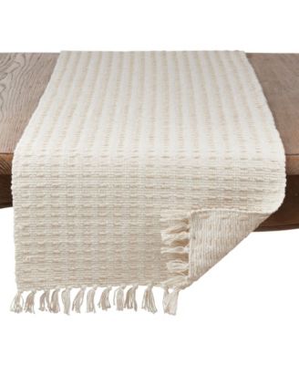 Dashed Woven Long Table Runner