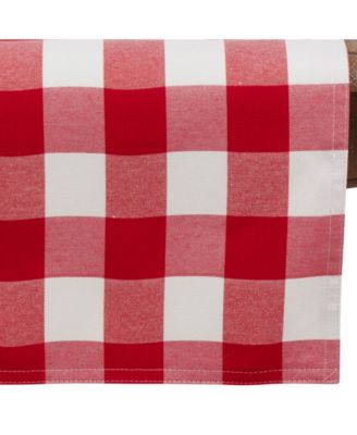 Buffalo Plaid Cotton Blend Table Runner