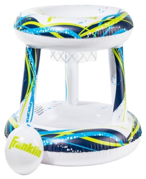 Franklin Sports Floating Pool Basketball Hoop With Ball In Blue