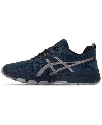 Asics Gel Venture 7 Mens Athletic Running Shoes Size 11 Gym Casual Activewear Asics Mens Gel-Venture 7 Blue/Orange Trail Running Shoes  main image 3