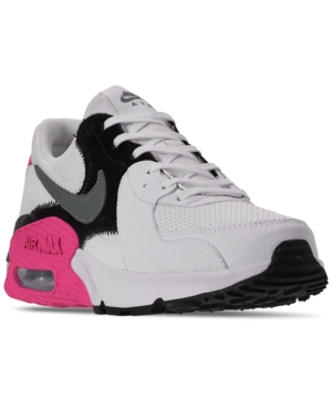 Nike Women's Air Max Excee Casual Sneakers From Finish Line In White/cool Grey-black-hyp