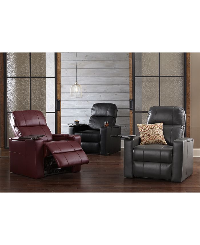 Abbyson Living Thomas Power Faux Leather Recliner Macy's