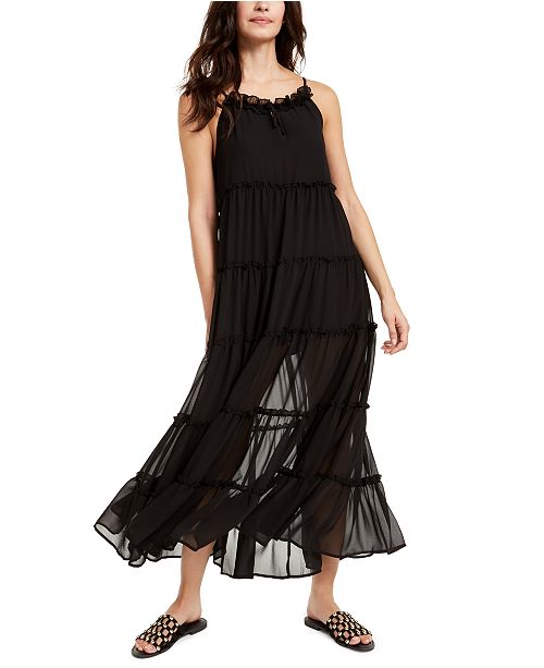 The Weekend Brand Senorita Ruffle Trim Maxi Dress Reviews Dresses Juniors Macy S
