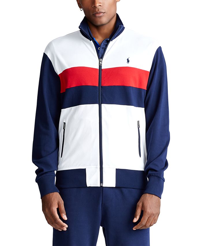Polo Ralph Lauren Men's Big & Tall Cotton Track Jacket & Reviews - Hoodies  & Sweatshirts - Men - Macy's