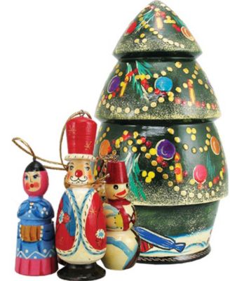 christmas russian nesting dolls