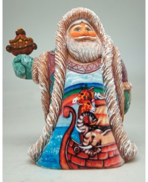 G.debrekht Noah Ark Regal Santa Figurine In Multi