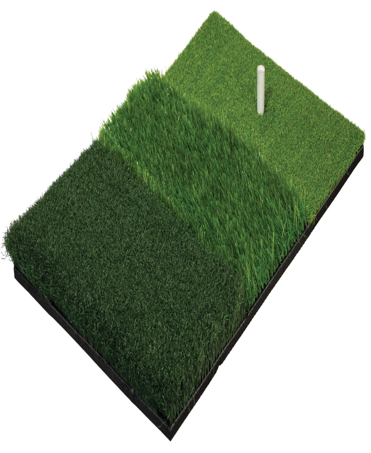 Golf Practice Mat - All Terrain Tri - Surface Golf Mat - Green