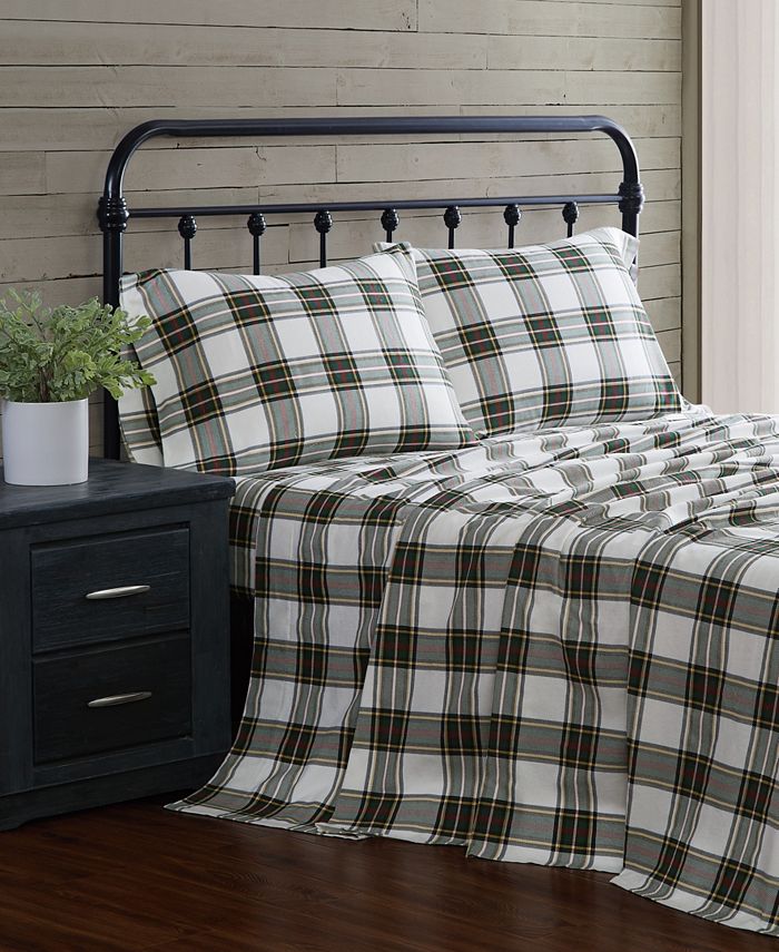 London Fog 4Piece Flannel Queen Sheet Set Macy's
