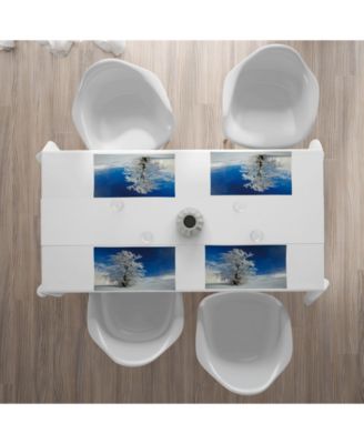 Ambesonne Winter Place Mats, Set of 4