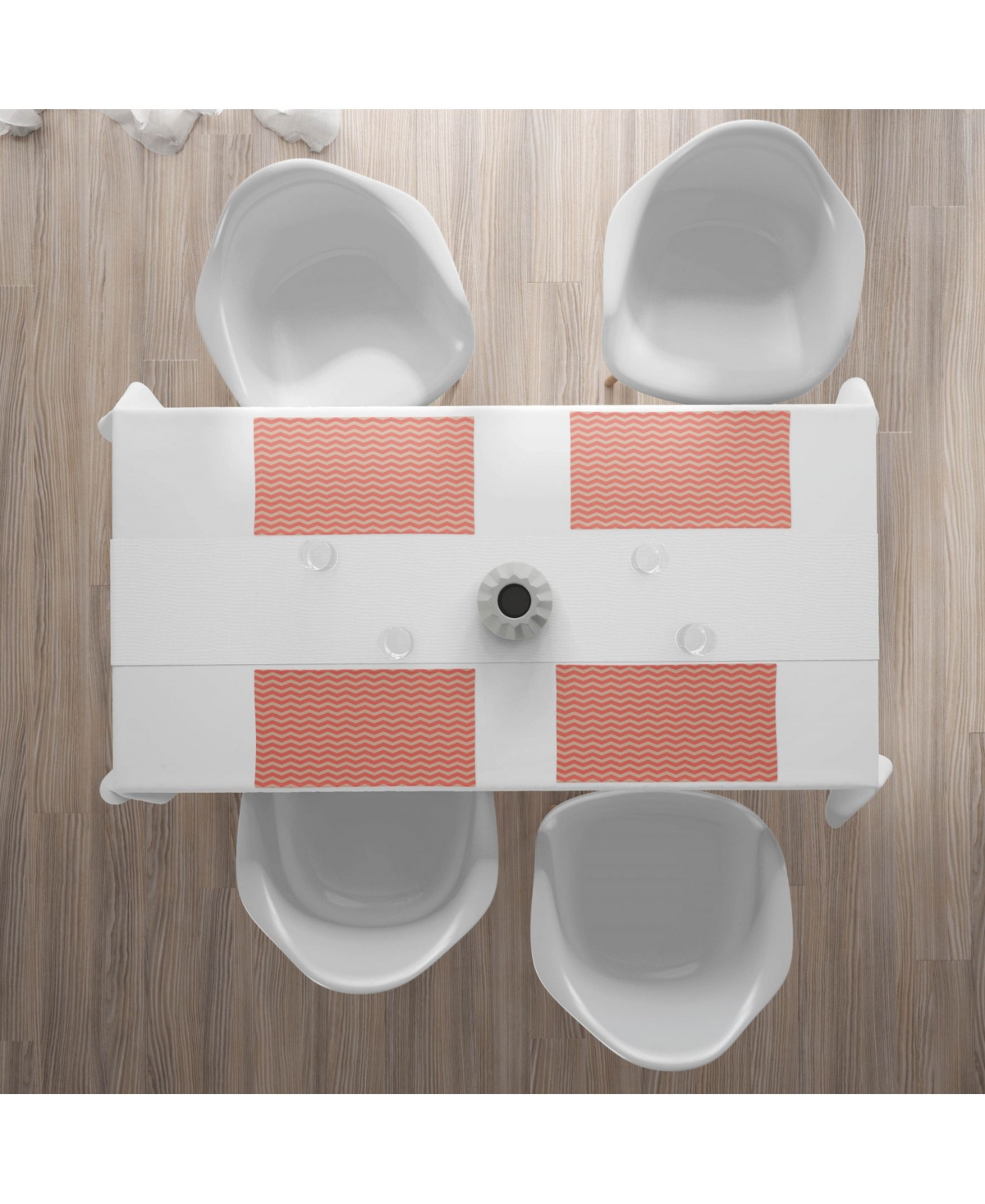 Ambesonne Peach Place Mats, Set of 4