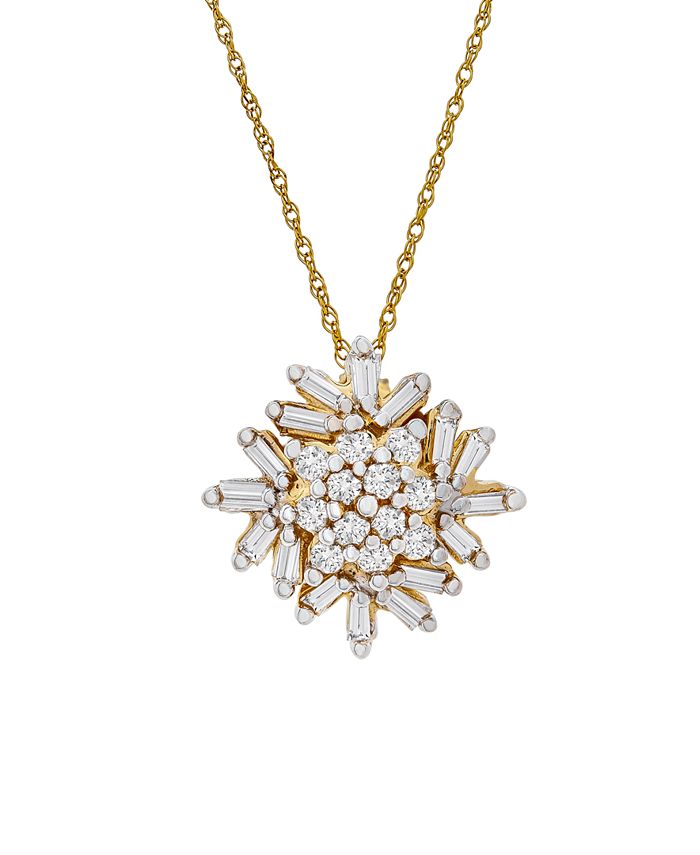 Macy's discount snowflake necklace