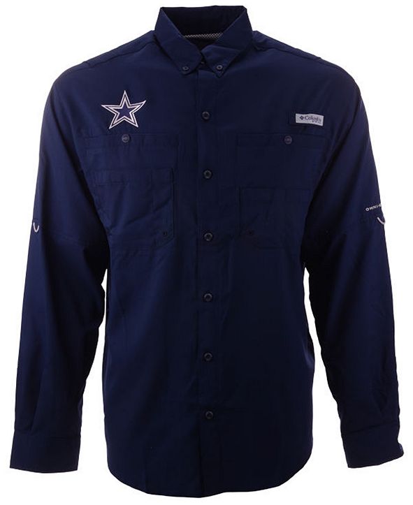 Columbia Men's Dallas Cowboys Tamiami II Long Sleeve Button Up Shirt