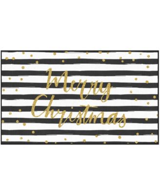 Christmas Stripe Accent Rug, 30" x 50"