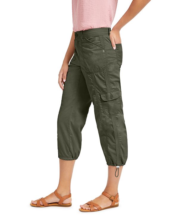 Style & Co Curvy-Fit Cargo Capri Pants, Created for Macy's & Reviews ...