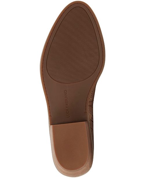 Lucky Brand Women's Feyan Ankle Boot – Leather Bootie With Comfy Memory Foam Insole