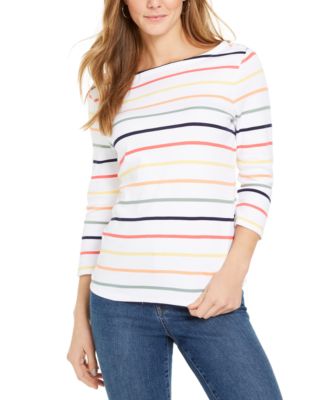 macys womens cotton tops