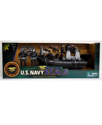 Excite U.s. Navy Seals Figure Combat Rubber Raiding Craft