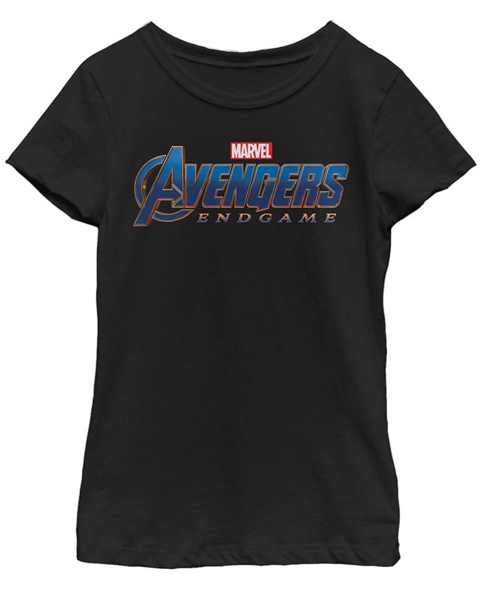 Fifth Sun Marvel Big Girl's Avengers Endgame Movie Logo Short Sleeve T ...
