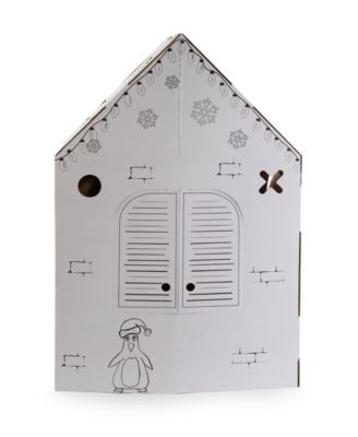 Holiday Cottage Cardboard Playhouse