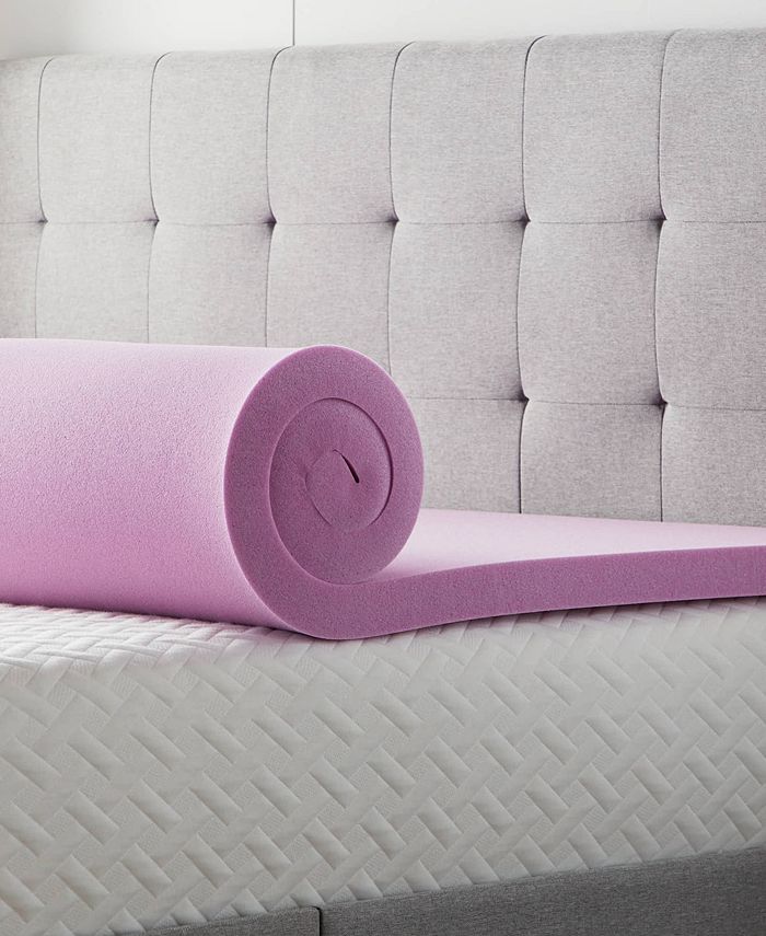 Lucid 2" Lavender Memory Foam Mattress Topper, Twin XL Macy's