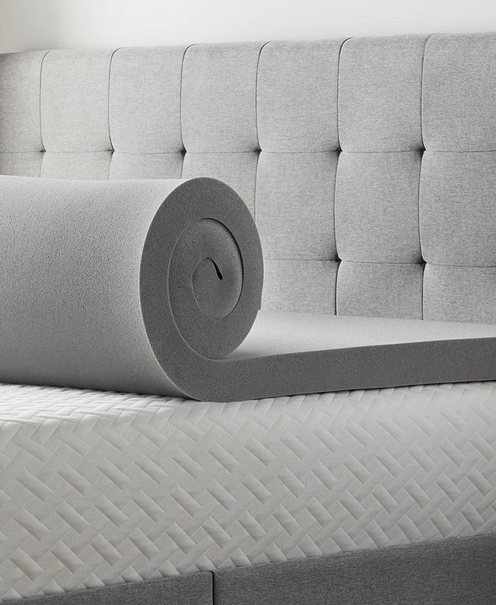 Lucid 3" Bamboo Charcoal Memory Foam Topper, Full Macy's
